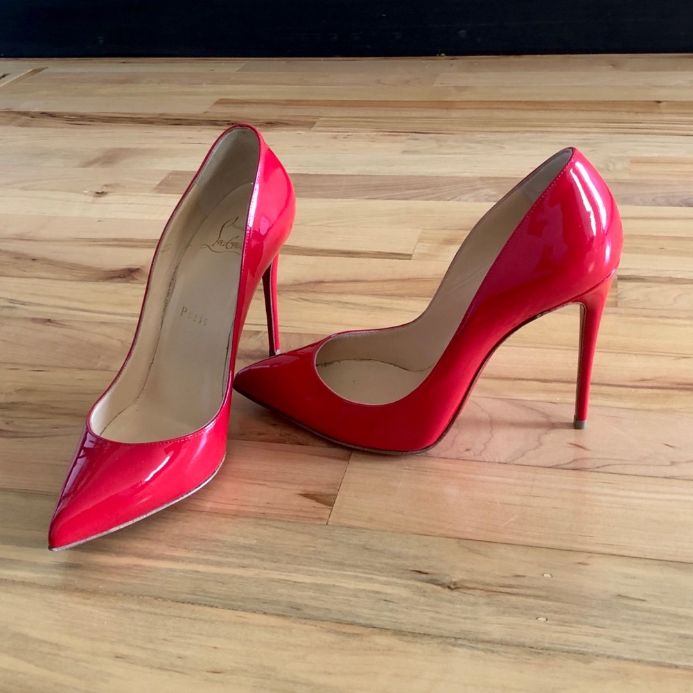 Red Louboutin pigalle follies 100mm